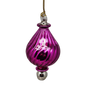 Shiny and Cute Egyptian Glass - Swirled Teardrop - Pink