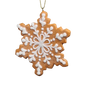 Gingerbread Snowflake Cookie Ornament -