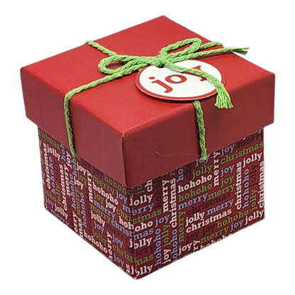 Gift Box Cube for Gift Cards - 3" x 3" -  Text Expressions