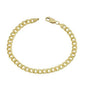 Yellow Gold Cuban, Mariner, Figaro, or Rope Bracelet Gold Filled High Polish Finish