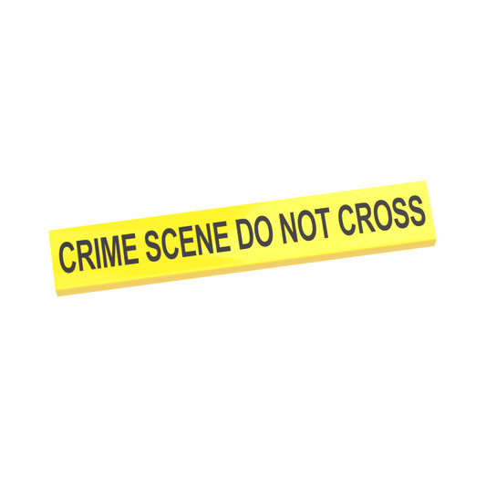 Yellow Police Crime Scene Tape - Custom Printed - Made Using a LEGO® Part