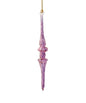 Outer Swirl Icicle Glass Ornaments - Purple - Double Torus
