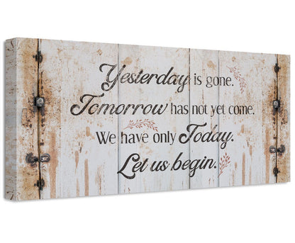 Yesterday Is Gone - Canvas