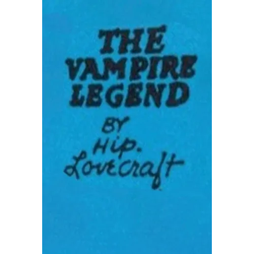 The Vampire Legend - Paperback