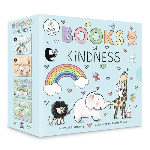 Books of Kindness: ABCs of Kindness; 123s of Thankfulness; Happiness Is a Rainbow; Friendship Is Forever - Hardcover