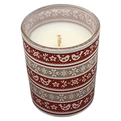 Glass Votive Scented Candle - Cinnamon Swirl