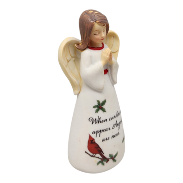 When Cardinals Appear Angel are Near Angel Figurine - 4 Inch