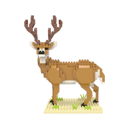White Tail Buck Mini Building Blocks