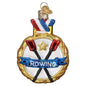 Rowing Glass Ornament