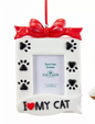 5.25 inch Pet Picture Frame Ornament - Cat