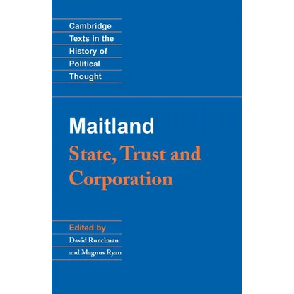 Maitland: State, Trust and Corporation - Paperback