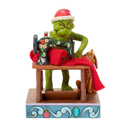 Grinch Sewing his Santa Suit With Max