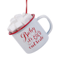 Hot Cocoa Mug with Marshmallows Ornament - Baby it's Cold Outside