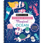 Brain Games - Sticker by Number: Magical Ocean (20 Images to Sticker): Includes 2 Glitter Sticker Sheets to Complete Each Image! - Spiral