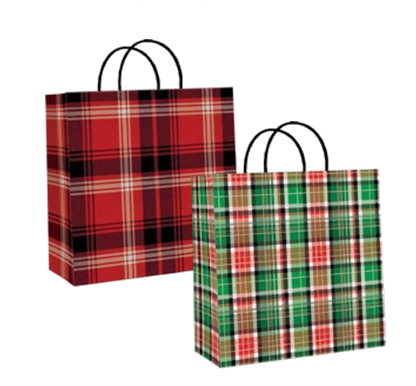 2 Pack Large Kraft Gift Bags -