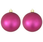 6" (150mm) Commercial Shatterproof Ball Ornament - 2 Piece Set - Glamour