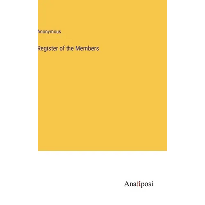 Register of the Members - Hardcover