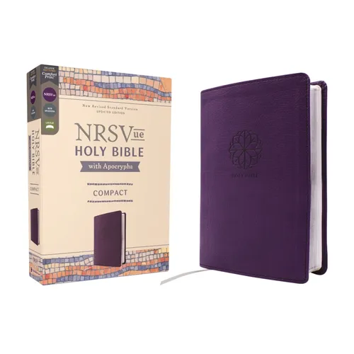 Nrsvue, Holy Bible with Apocrypha, Compact, Leathersoft, Purple, Comfort Print - Imitation Leather