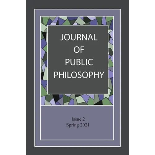 Journal of Public Philosophy: Issue 2 - Paperback