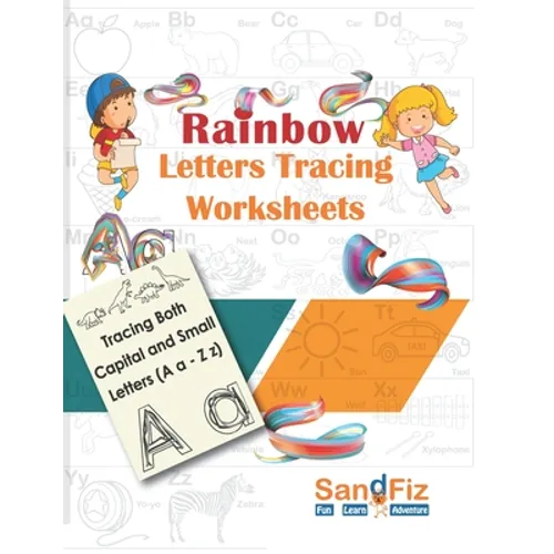 Rainbow Letters Tracing Worksheets - Paperback