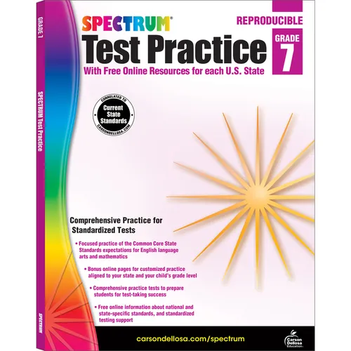 Spectrum Test Practice, Grade 7: Volume 67 - Paperback