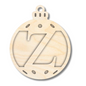 Unfinished Wood Layered Letter Christmas Ornaments | A-Z | 2 Piece | 5" Tall | 1/8" Wood | Wood Craft DIY