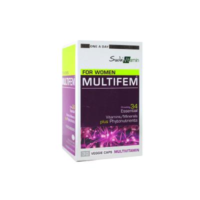 Suda Vitamin Multifem 30 Herbal Capsules - Multivitamin Supplement for Women, Dietary Supplement, Vitamin and Mineral Blend