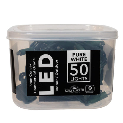 Pure White Convex 50 LED Light Set
