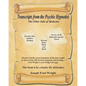 Transcripts from the Psychic Hypnotist: The Other Side of Medicine - Paperback