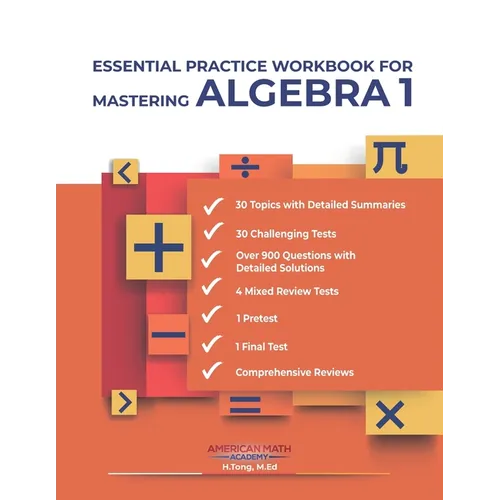 Essential Practice Workbook for Mastering Algebra 1 - Paperback