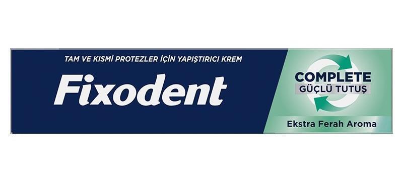Fixodent Complete Extra Fresh Denture Adhesive: Strong Hold, Complete Seal, Fresh Breath - 47g
