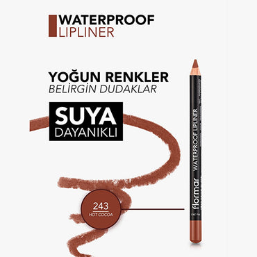 Flormar Mat Lip Liner - Waterproof, High Pigment, Long Lasting Lip Color for Precise Definition