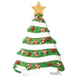 Candy Cane Decorated Tree Ornament