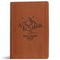 CSB Explorer Bible for Kids, Brown Mountains Leathertouch: Placing God's Word in the Middle of God's World - Imitation Leather