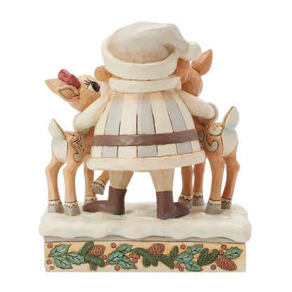 Woodland Santa with Rudolph and Clarice