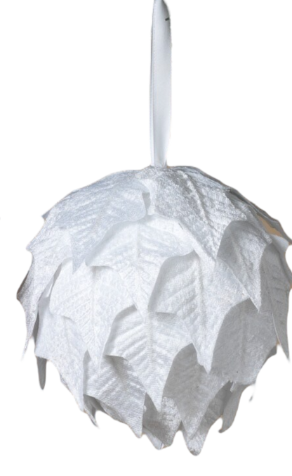 Hanging Poinsettia Ball -