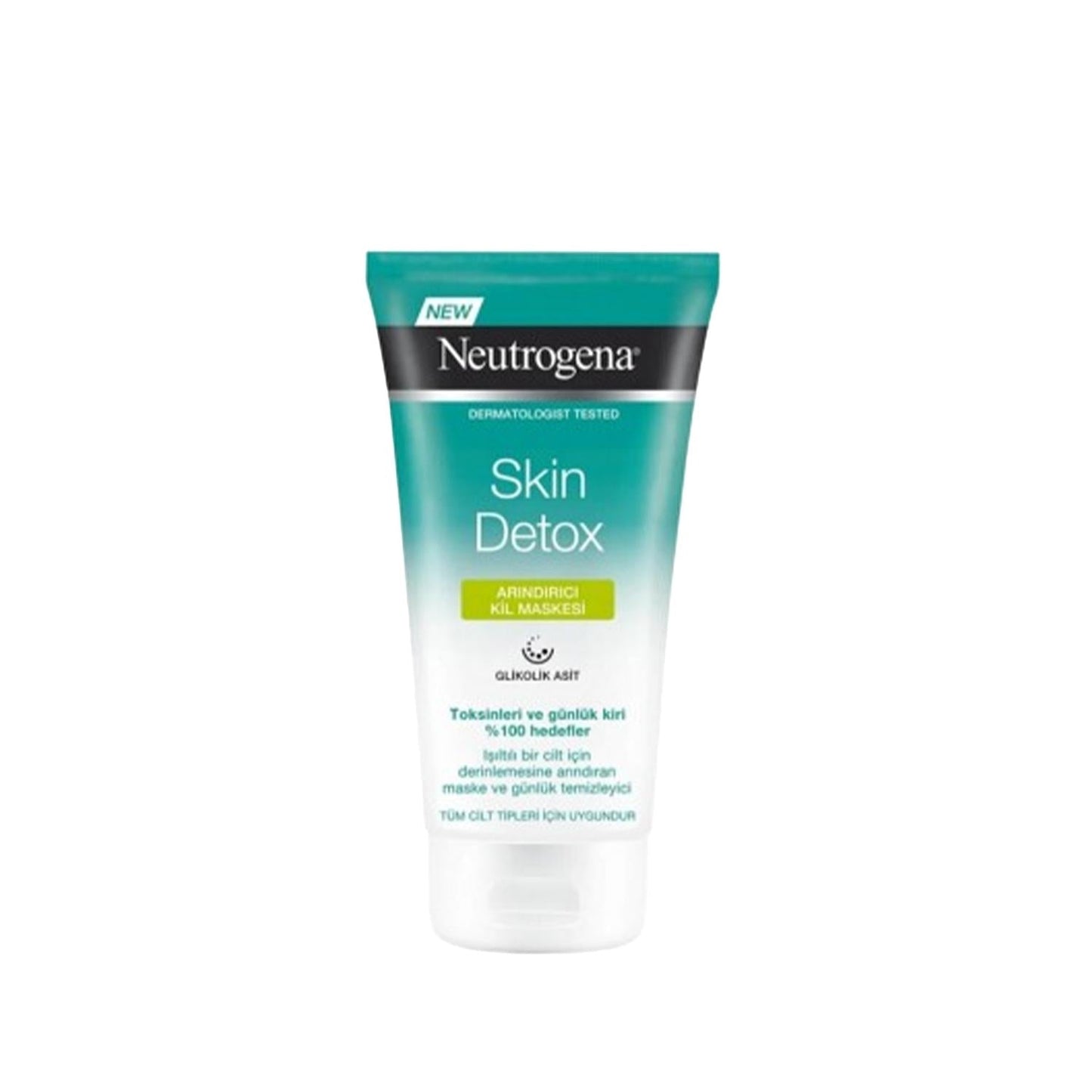 Neutrogena Purifying Clay Mask for Skin Detox, 150ml - Deep Cleansing & Detoxification for Clearer Skin