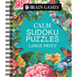 Brain Games - Calm: Sudoku Puzzles - Large Print - Spiral