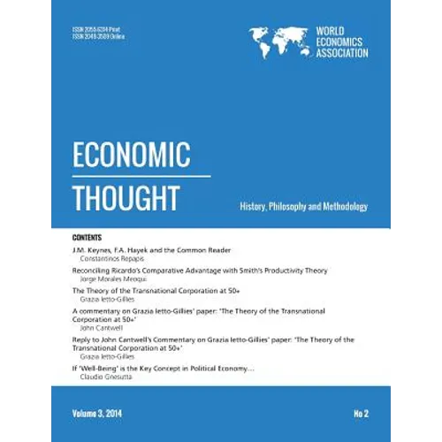 Economic Thought, Vol 3, No 2, 2014 - Paperback