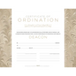 Certificate of Ordination for Deacon - Flat Opaque (Package of 6) - Loose Leaf