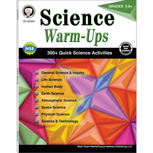 Science Warm-Ups, Grades 5-8 - Paperback