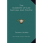 The Elements of Law Natural and Politic - Hardcover