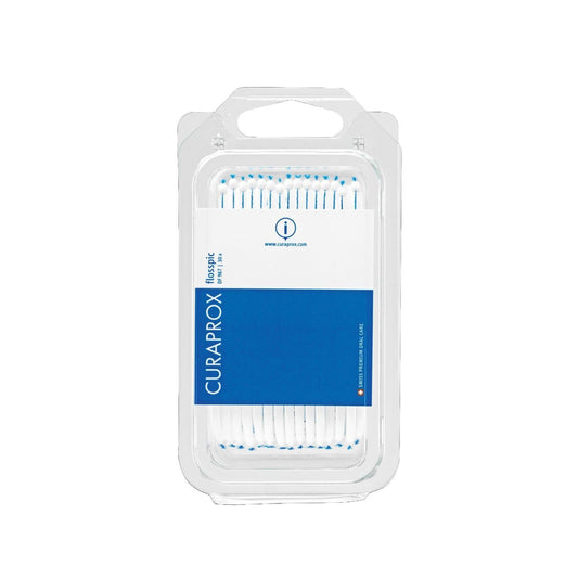 Curaprox DF 967: Easy Reach Forked Dental Floss Picks - Superior Interdental Cleaning for Optimal Oral Hygiene & Gum Disease Prevention