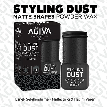 Agiva Hair Wax Powder 20g - Matte Finish, Volumizing & Oil Control for Men & Women