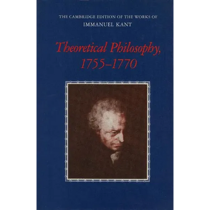 Theoretical Philosophy, 1755 1770 - Paperback