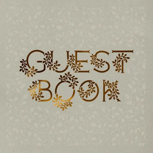 Wedding Guest Book: An Heirloom-Quality Guest Book with Foil Accents and Hand-Drawn Illustrations - Hardcover