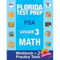 Florida Test Prep FSA Grade 3: Math Workbook & 2 FSA Practice Tests: 3rd Grade Math Workbooks Florida, FSA Practice Test Book Grade 3, FSA Test Grade - Paperback