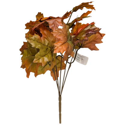 11-Inch Autumn Maple Leaf Bush