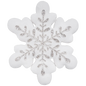 Glistening Snowflake Pillow - 16x18 inches