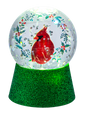 LED Light Up Cardinal with Holly Mini Shimmer